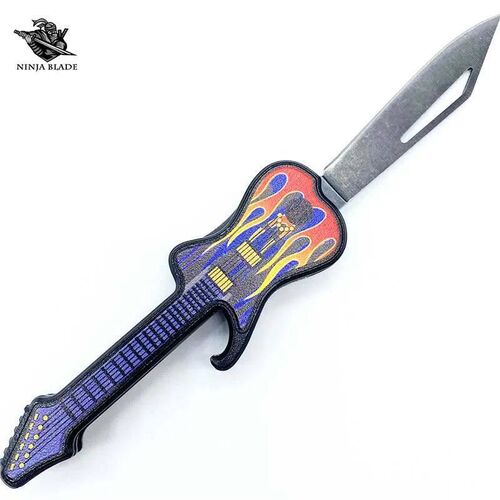 Guitar Player Jackknife Creative Folding Knife Utility EDC