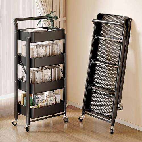 Under table bookshelf storage rack, mobile cart storage rack