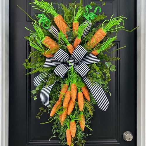 Easter garland radish window pendant festival plant rattan d