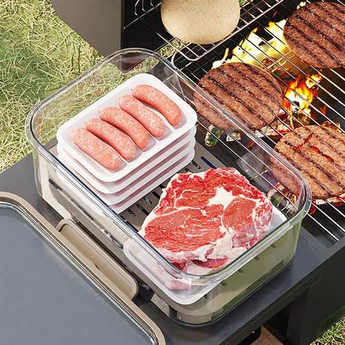 Portable Food Storage Container Large Capacity Airtight Fres