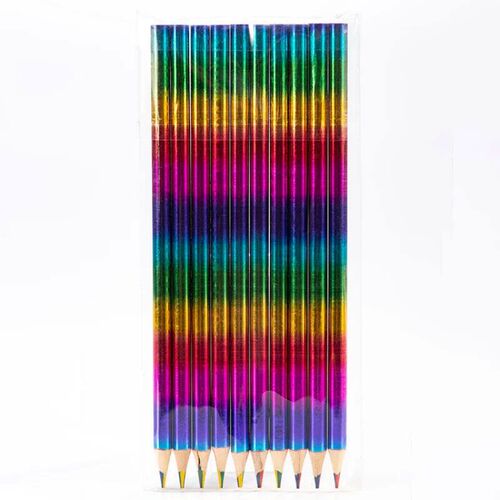 12 pcs Rainbow Pencils Drawing Crayons Kawaii Childrens Col