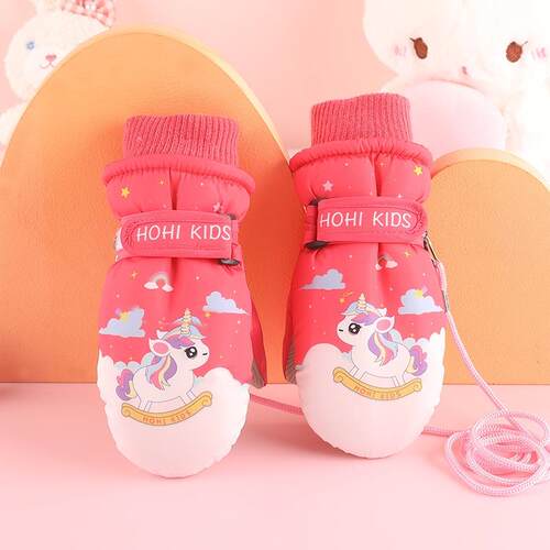Baby Gloves Kids Girls Boys Mittens Winter Warm Plus Velvet