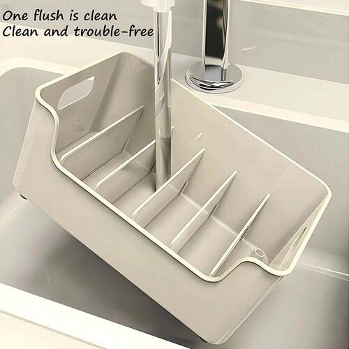 1pc Adjustable Partition Plastic Storage Box with Removable