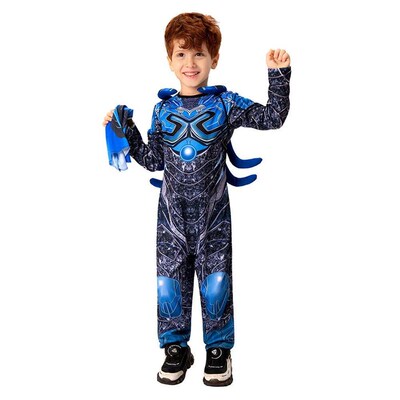 Kids Children Blue Cos Beetle Cosplay Costume Fantasia
