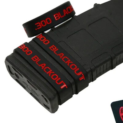 6 Pcs Magazine Marking Band 350 LEGEND 300BLAOUT Rubber Maga