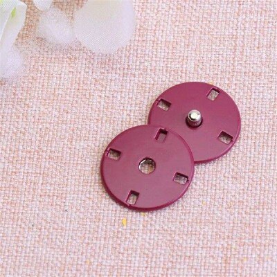 10 Sets Concealed Coat Buttons Jeans Round DIY Craft Metal