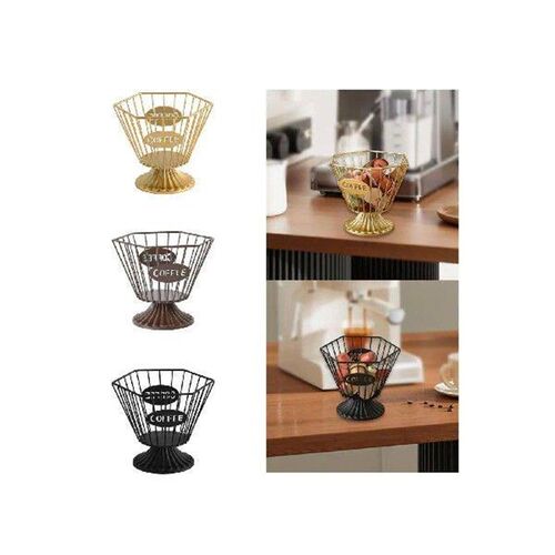 Iron Coffee Capsule Holder Coffee Pod Storage Rack for