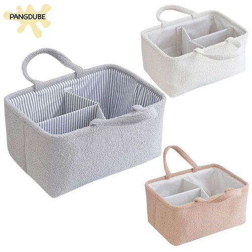 PANGDUBE Plush Diaper Bag for Baby Items Storager Things for