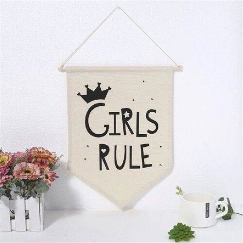Q1JB Cotton Canvas Banners Enamel Pin Wall Display Banners