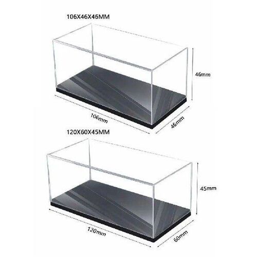 Practical 1/64 Diecast Model Car Display Box Transparent