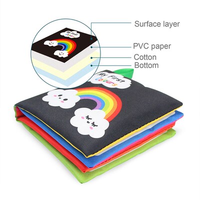 Coolplay Cloth Books Soft Baby Books Rustle Sound Baby Quiet