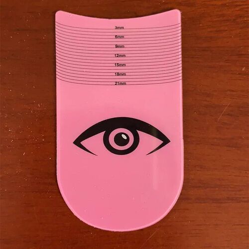 5PCS Eyelash Length Measuring Ruler Portable Eyebrow Soft Pl