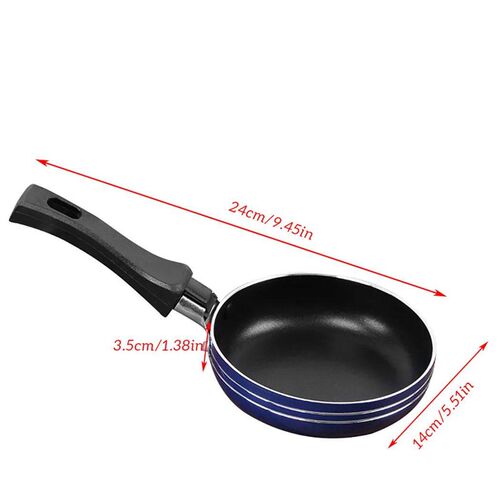 12cm/14cm/16/18cm Mini Frying Pan Non-Stick Steel Frypan Pot