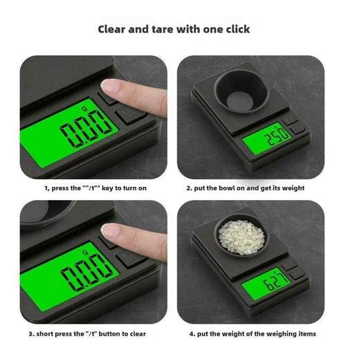 Precision Pocket Scale 1000g X 001g  Digital Gram, Food, J