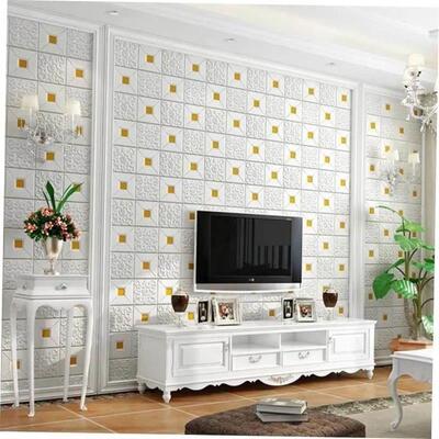 3D Wall Sticker Imitation Brick aterproof Wallpaper Room壁纸