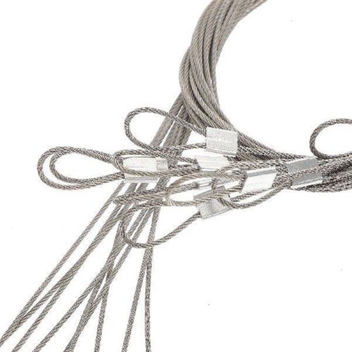 10 Pcs Heavy Duty Picture Rail Hook Adjustable Cable Ends