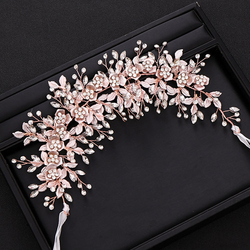 Silve rColor Bridal Flower Headband Prom Tiara Wedding Hair