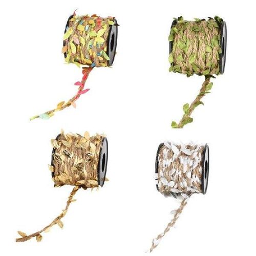 32.8 Feet Leaf Twine 5MM Leaf Rope Burlap Ribbon Twine