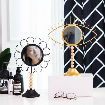Table Decorative Vanity Mirrors Nordic Fashion Iron Geometr