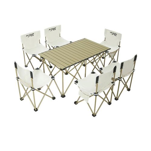 Outdoor Table and Chair Set Folding Picnic Table Camping Tab