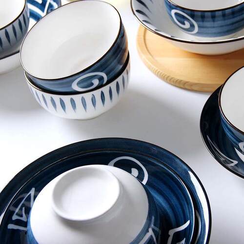 Dishes set Japanese tableware ceramic bowl plate combination