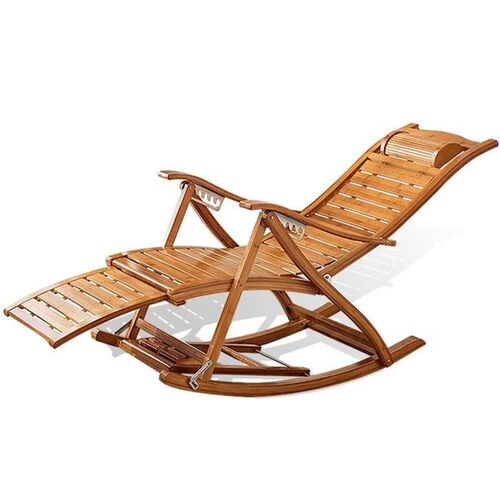 Courtyard flat bedroom lazy man bamboo recliner garden