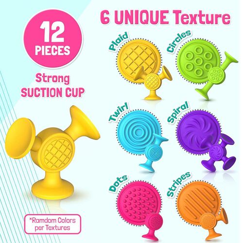 Suction Cup Bath Toys for Kids Toddlers Sensory Fidget Toys