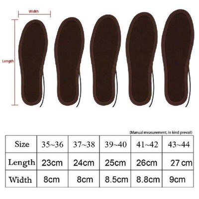 1~10PCS Heated Insoles Winter Shoe Inserts USB Charged