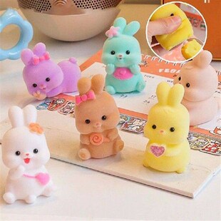 Cartoon Fing Rabbit 1pc Cute Charm Desktop Kawaii