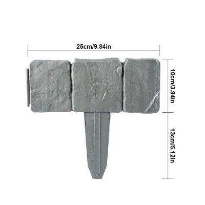 Garden Edging Border Plastic Cobblestone Effect Edging for