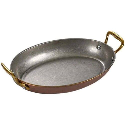 Western style steak Seafood Plate Double ear pot Oval