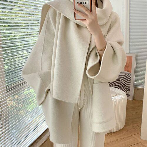 BZVW 2023 Autumn Winter Fashionable Double-sided Cashmere Co