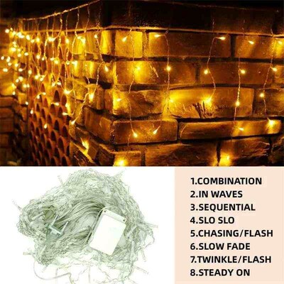 Christmas Lights Waterfall Outdoor Decoration 5M Droop 0.4-0