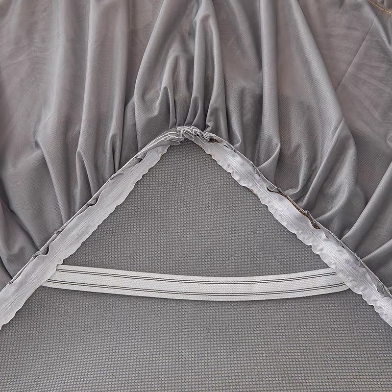 20新款冰丝凉席三件高端床裙款夏季防滑床罩凉感家用空调席子,床上用品,冰丝席,淘宝优惠券,粉丝福利购,淘宝优惠卷