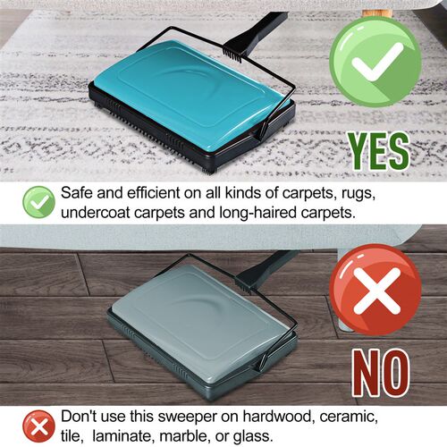 Eyliden Carpet Sweeper Cleaner for Home Office Low Carpets R