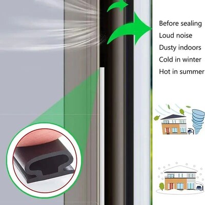1 Piece Security Door Access Door Window Sealing Strip TPE W