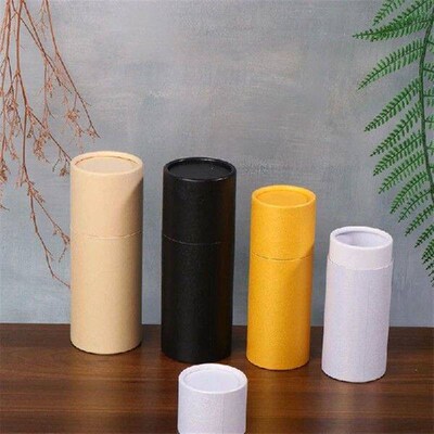 1Pc Dropper Essential Oil Bottle Empty Kraft Paper Jar Tube