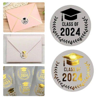 Fun Graduation Stickers Pack Class of 2024 Graduation