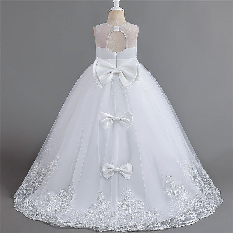 Girls Formal Dress Long Bridesmaid Kids Dresses For Girls Te图片