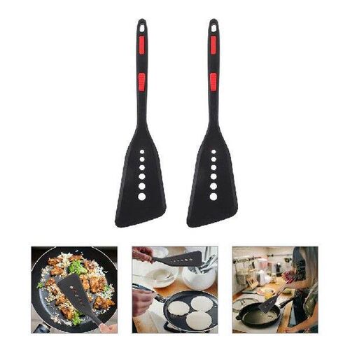 2 Pcs Silicone Spatula Multi-function Cooking Pan Silica