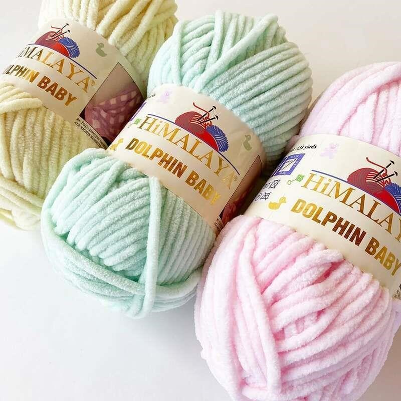 Himalaya Dolphin Baby Knitting Crochet Yarn 100g Super Soft - 实物图