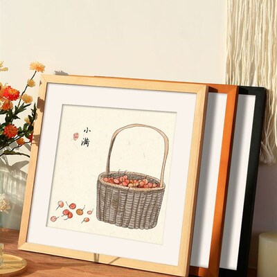 Nordic simple wooden photo frame square picture frames 相框