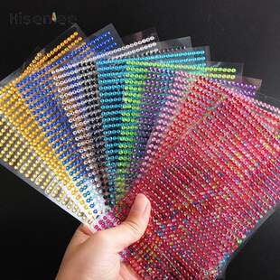 3mm4mm5mm6mm Resin Personality Rhinestone Crystal Car Decal