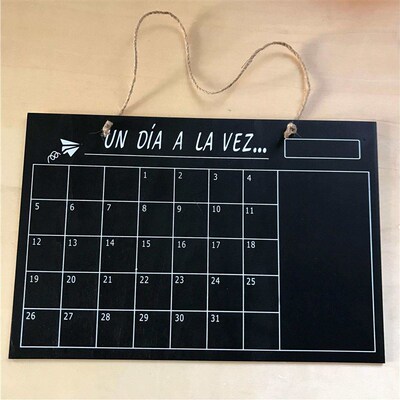 Wooden calendar calendar blackboard One side small fresh pla