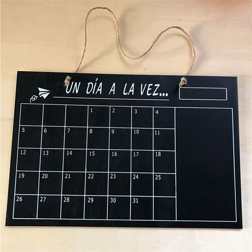 Wooden calendar calendar blackboard One side small fresh pla