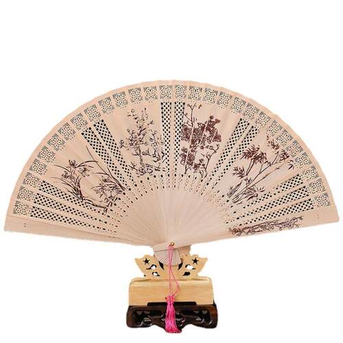 Chinese souvenir China traditional wood fan tourist gift