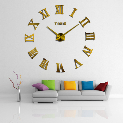 Diy Wall Cock Promotion New Home Decor Large Roman Mirror Fa