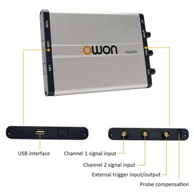 VDS1022/VDS1022I 25MHz 100MSa/s Sample Rate 2/ 4 channels PC