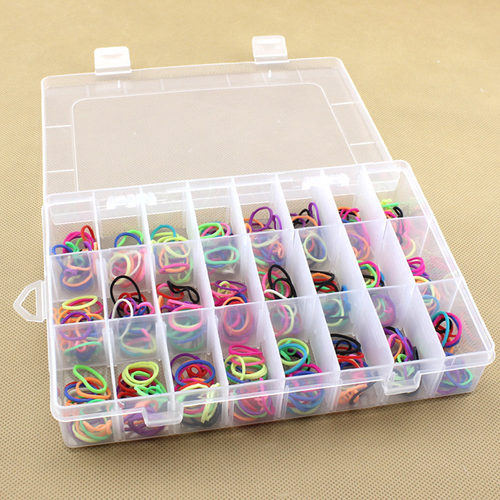 Transparent Plastic Organizer Box Beads Storage Pearl Box Pi