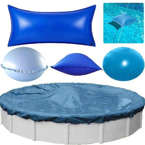 Swimming Pool Winter Pillows Blue Durable Swimming Pool